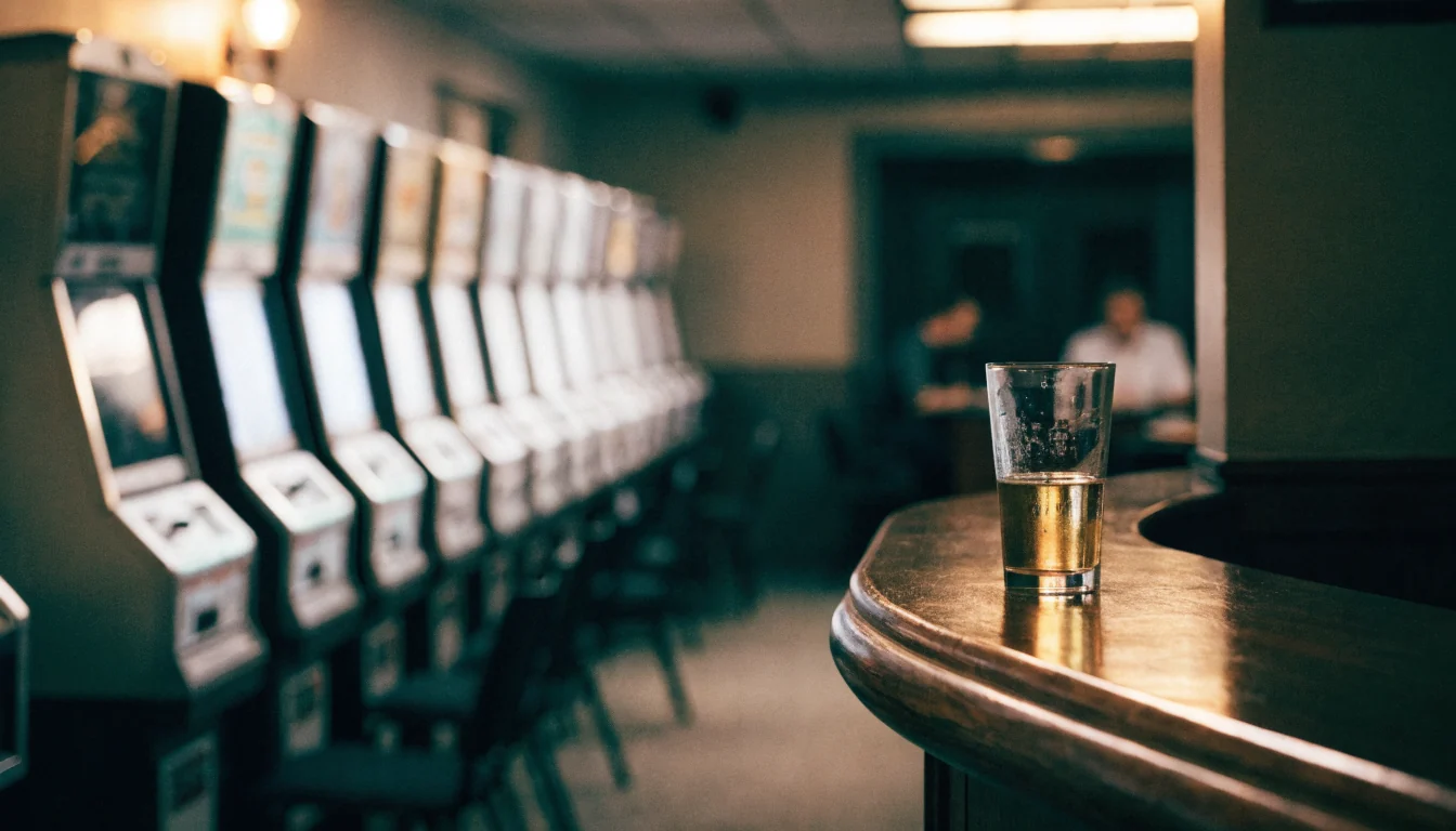 Electronic gaming machines inside a Perth suburban pub venue